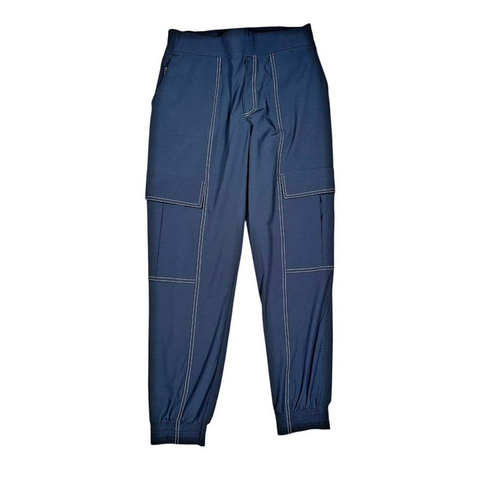 Athleta Chelsea Utility Jogger Womens 2 Navy Athleisure Stretch Classic Cargo